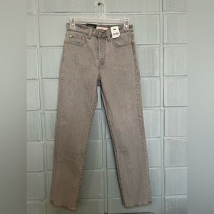 NWT Gray Levi’s Wedgie Straight Jeans